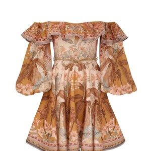 Zimmermann Floral Off-Shoulder Dress